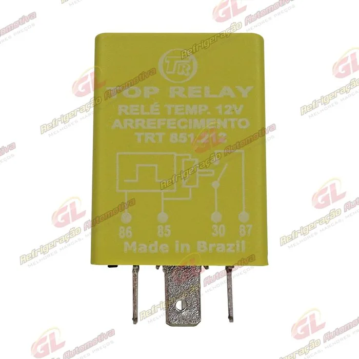 Relé Temporizador 12 Volts 4 Terminais sem Suporte do Ventilador do Radiador Chevrolet Celta / Corsa OEM: 93235361
