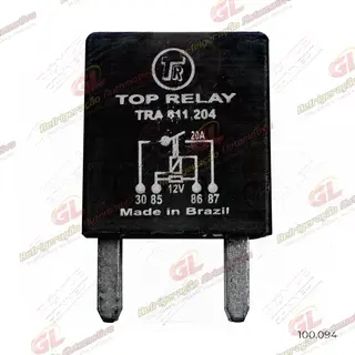 Mini Relé 4 Terminais Tipo Agulha 12 Volts 20A Injeção Eletrônica / Ar Condicionado Uso Geral Chevrolet Blazer/Silverado/ S10 OEM: 12088567