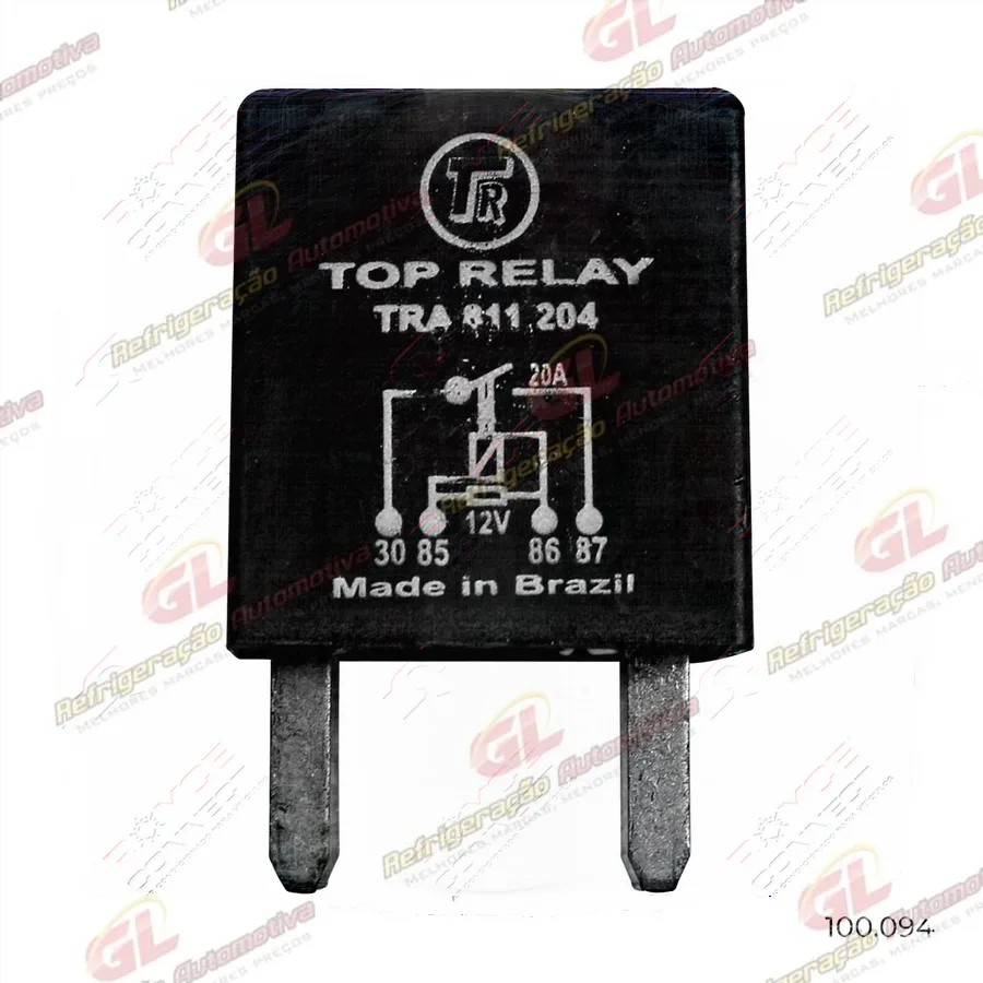 Mini Relé 4 Terminais Tipo Agulha 12 Volts 20A Injeção Eletrônica / Ar Condicionado Uso Geral Chevrolet Blazer/Silverado/ S10 OEM: 12088567