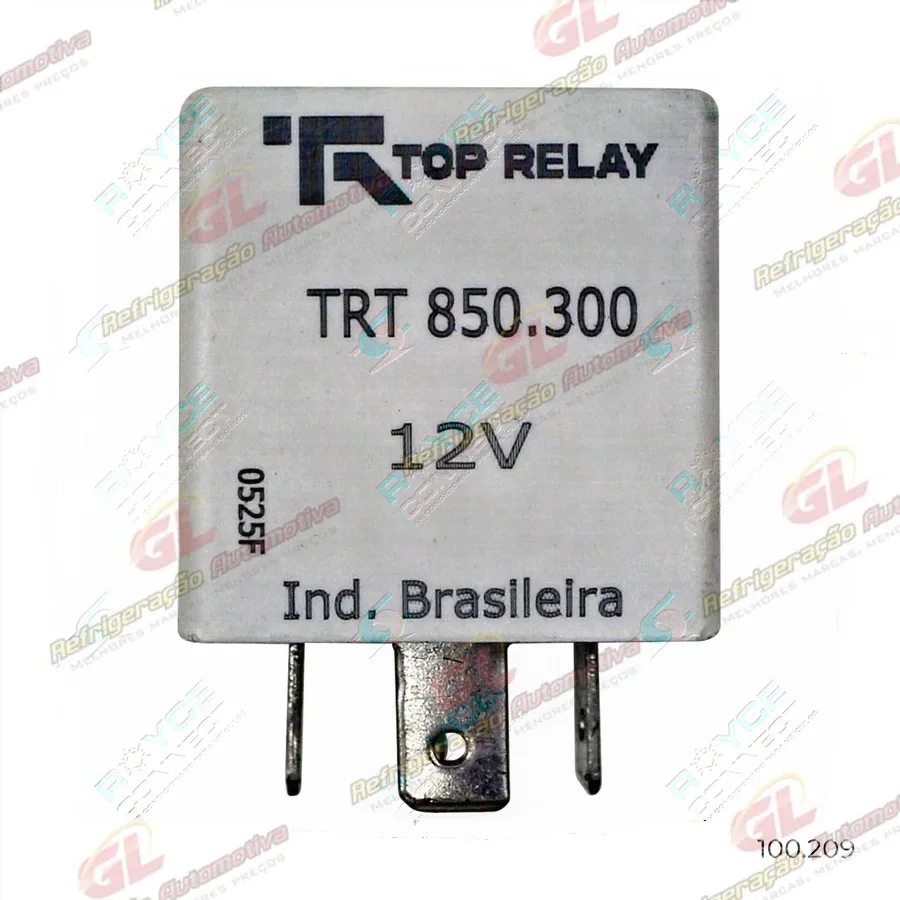 Relé Ar Condicionado Fiat Palio/ Tempra/ Strada / Siena Tipo de Retardo 2 Veloc. 4 Pinos - 12 Volts Branco