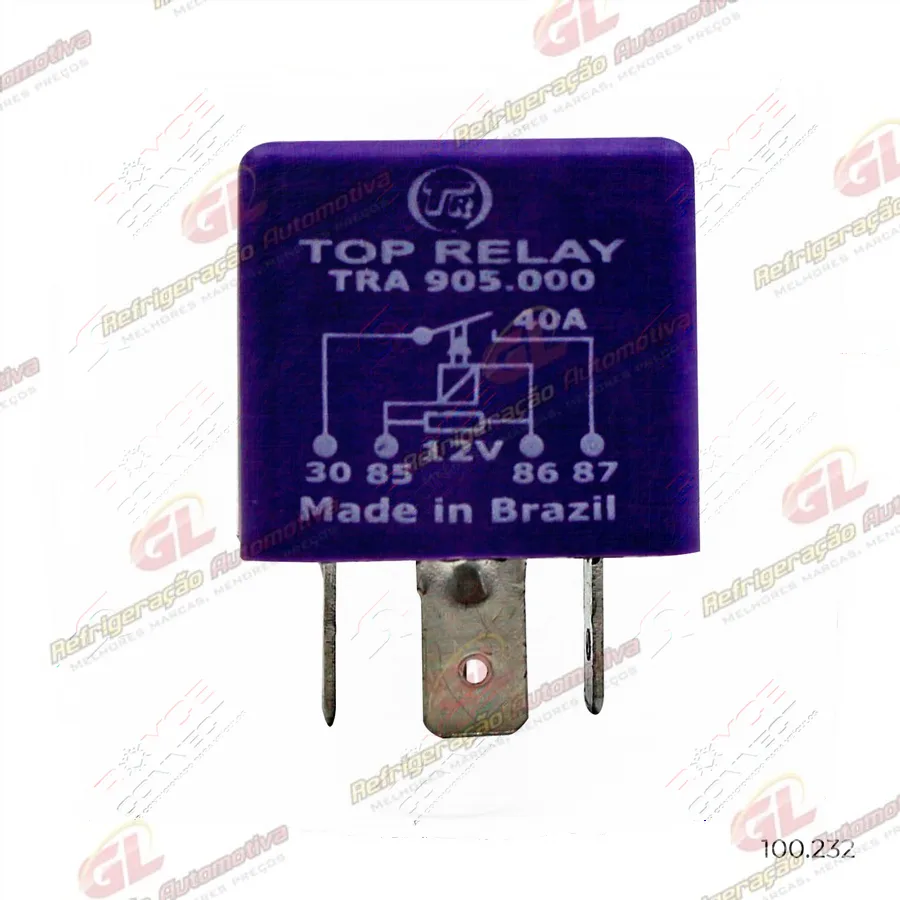Relé Ar Condicionado Corsa/ Omega 1993 Até 1994/ Vectra 1997 do Eletroventilador 40a 4 Pinos 90.244.312 - 12 Volts