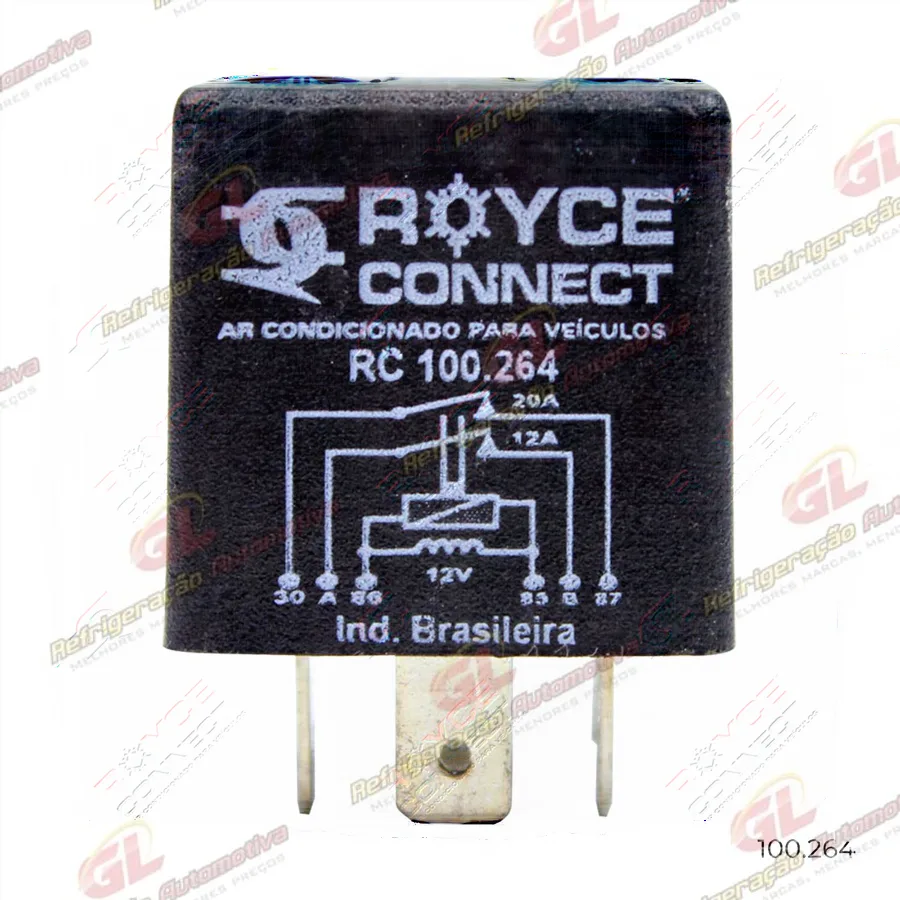 Relé Ar Condicionado Corsa/ Vectra 1994 Até 1999 do Compressor 6 Pinos - 12 Volts 90.060.264
