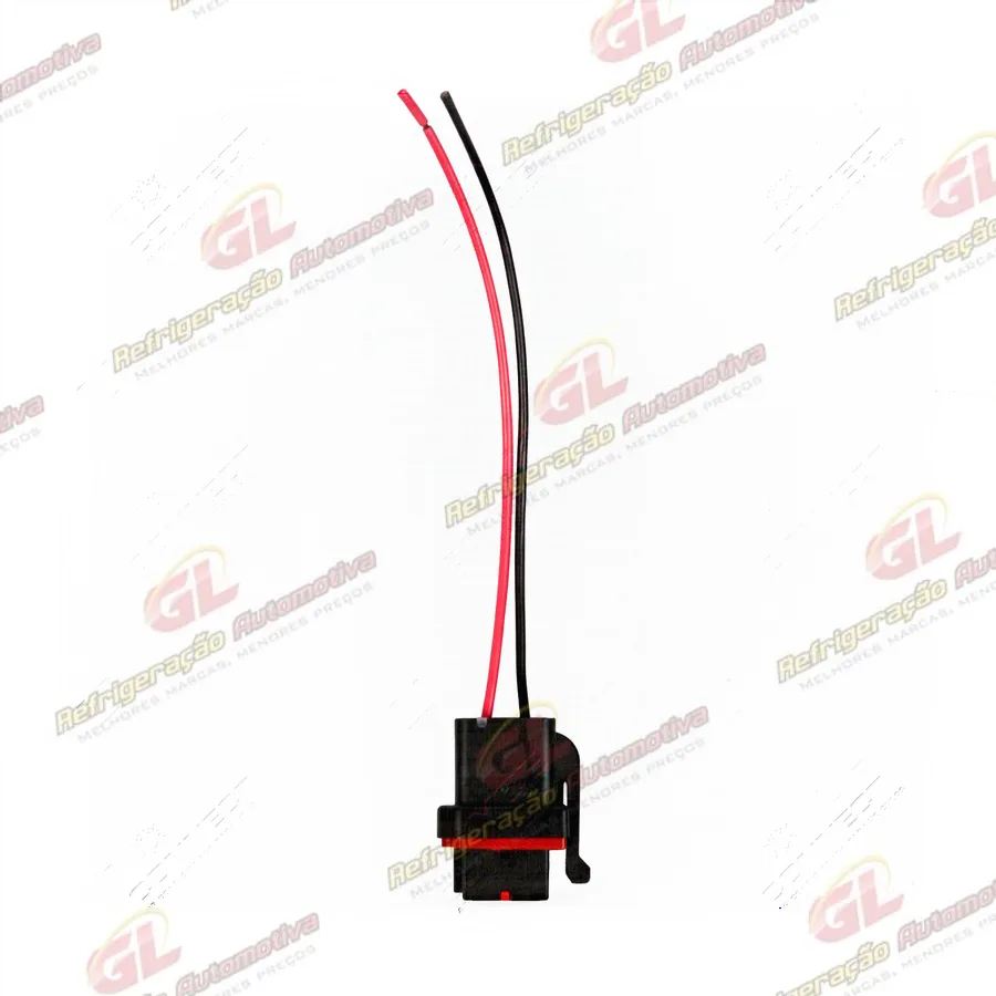 Chicote Conector 2 Vias Magnético Compressor Ford EcoSport/ Fiesta 2004 Até 2014/ Fic Ford FX15 / FS10 F150 / F250 / F350 Ranger /F4000 / Ecosport / Fiesta Até 2013