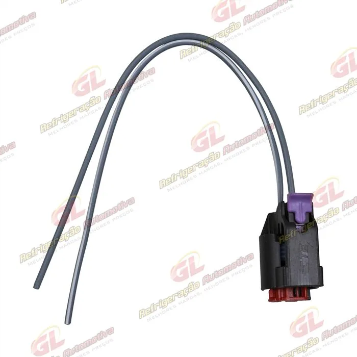 Chicote Conector 2 Vias Válvula Torre Eletrônica Compressor Mahle Fiat/ Jeep Renegade/ Compass/ Toro