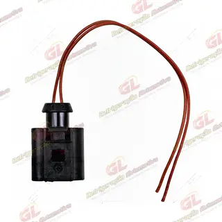 Chicote Conector 2 Vias Válvula Torre Eletrônica Compressor Mahle / Sanden Volkswagen Amarok / Polo / Jetta / Passat