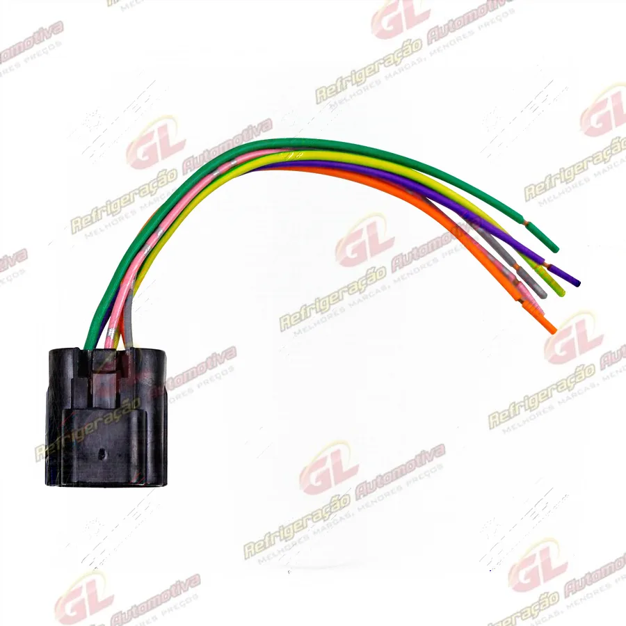 Chicote Conector 6 Vias Pressostato Magneti Marelli Alta/Baixa Fiat Ducato / Doblô 2000 Até 2008 Uno / Strada / Palio Fire / Punto 1.8 Fire 5 Vias