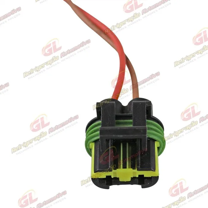 Chicote Conector 2 Vias Eletroventilador Resistência Fiat Palio/ Ford Ecosport/ Fiesta/ Chevrolet Celta/ Corsa/ Volkswagen Gol G5/G6/ G7 / Fox/ Polo — foto 3