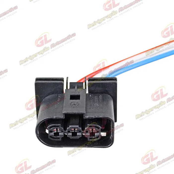 Chicote Conector 3 Vias Motor do Eletroventilador e Resistência Eletroventilador Citröen / Peugeot — foto 3