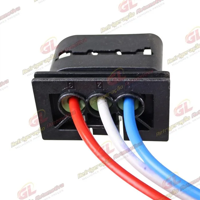 Chicote Conector 3 Vias Motor do Eletroventilador e Resistência Eletroventilador Citröen / Peugeot — foto 5