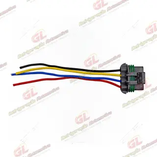 Chicote Conector 4 Vias da Resistência RC.420.107 da Caixa Evaporadora Caminhão Mercedes Benz Axor/ Atego