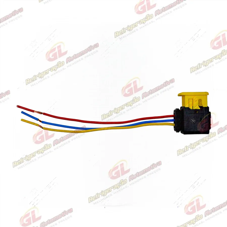 Chicote Conector 3 Vias do Pressostato/Transdutor de Pressão RC.205.053 Caminhão Volvo FH 2015>/ FMX 2015>