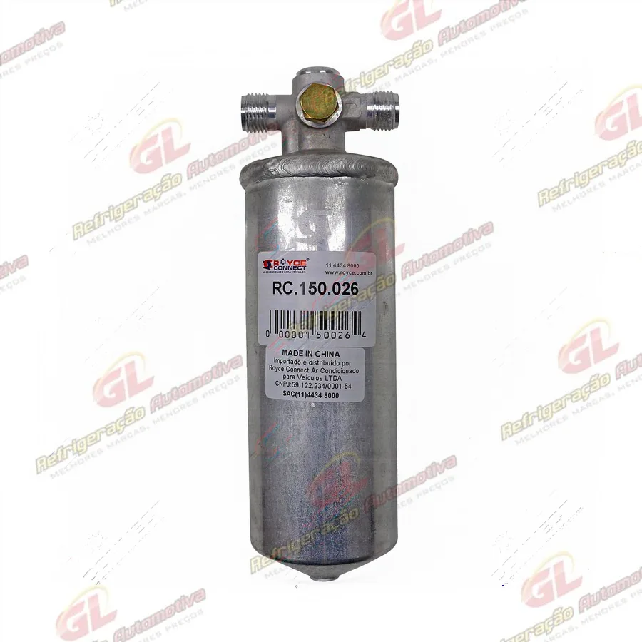 Filtro Secador Universal R134a Radial Máquina Escavadeira Sany / Pá Carregadeira XCMG/ Trator LS OEM: 40260068