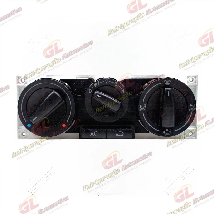 Painel de Controle do Ar Condicionado Volkswagen Golf 1999 Até 2007 OEM: 1J0 820 045 F