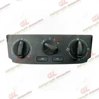 Painel Original de Controle do Ar Condicionado Volkswagen Gol G6 / Voyage Preto - 12 Volts