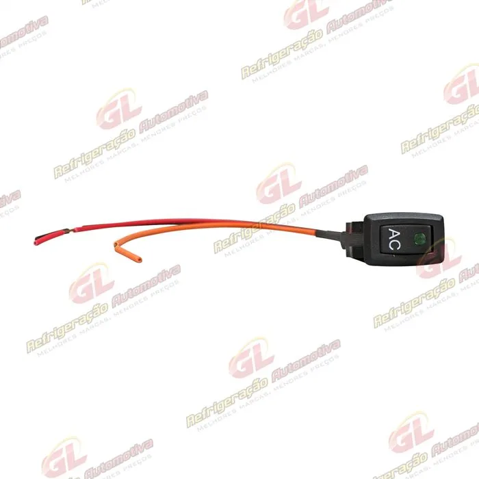 Interruptor do Ar Condicionado Universal Retangular 20x10mm - 12 Volts