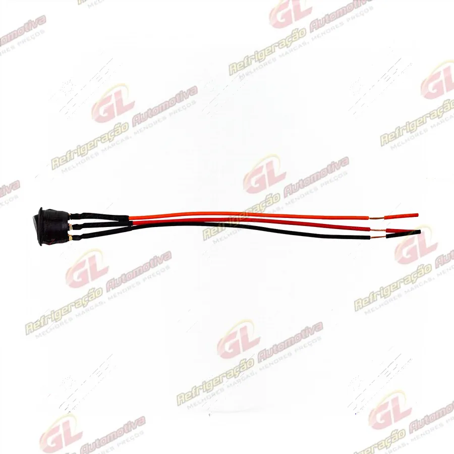 Interruptor do Ar Condicionado Universal Redondo 17mm - 24 Volts