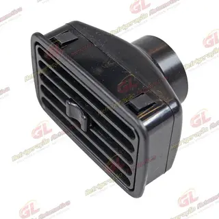 Difusor do Ar Condicionado Universal Retangular - Cor Preto/ com Bocal de 2 Polegadas