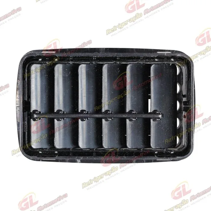 Difusor do Ar Condicionado Universal Retangular - Cor Preto/ com Bocal de 2 Polegadas — foto 4