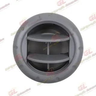 Difusor do Ar Condicionado Universal com Bocal Redondo Cor Cinza - 85x70x62mm