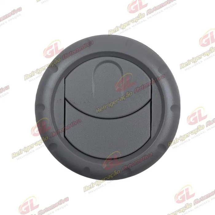 Difusor do Ar Condicionado Universal com Bocal Redondo Cor Cinza - 85x70x62mm — foto 2