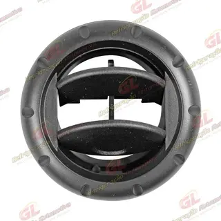 Difusor do Ar Condicionado Universal com Bocal Redondo Cor Preto - 85x70x62mm