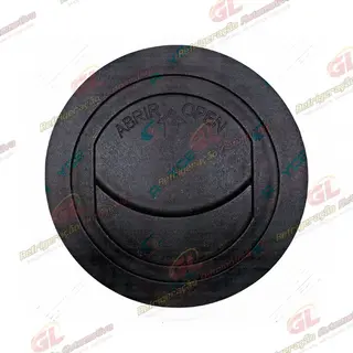 Difusor do Ar Condicionado Universal Redondo Cor Preto - 73x60mm