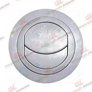 Difusor do ar condicionado universal redondo/ cor cinza - 76x60mm