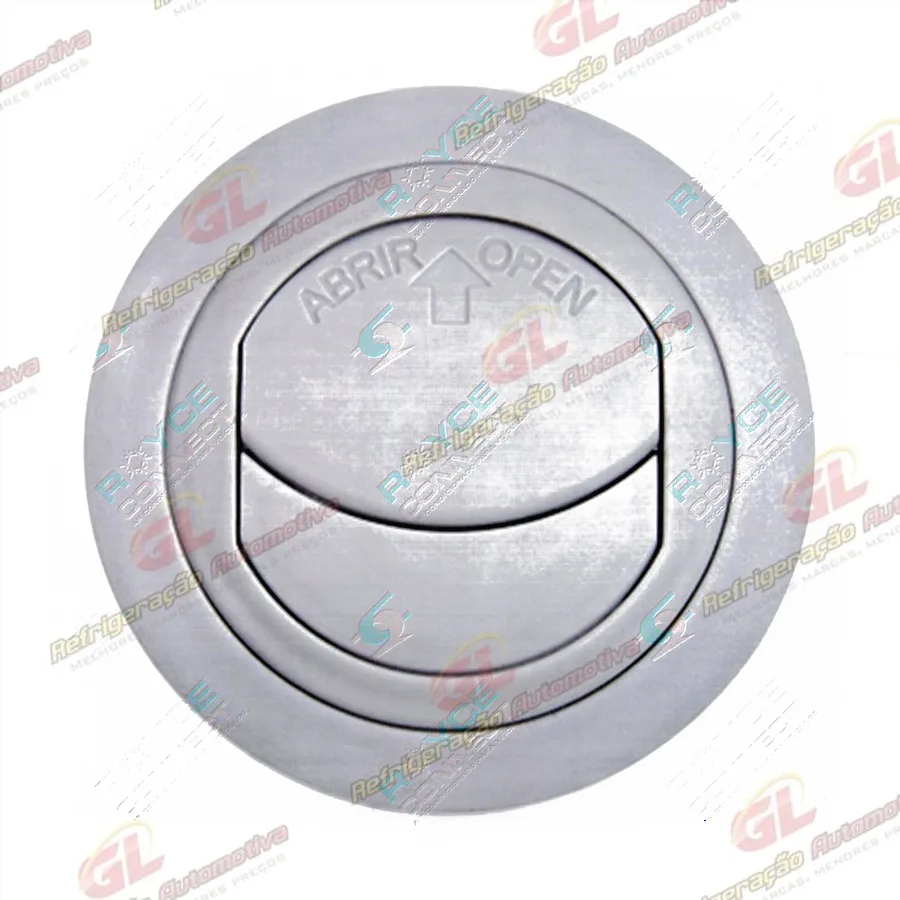 Difusor do ar condicionado universal redondo/ cor cinza - 76x60mm