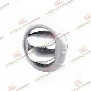 Difusor do ar condicionado universal redondo/ cor cinza -73x60mm