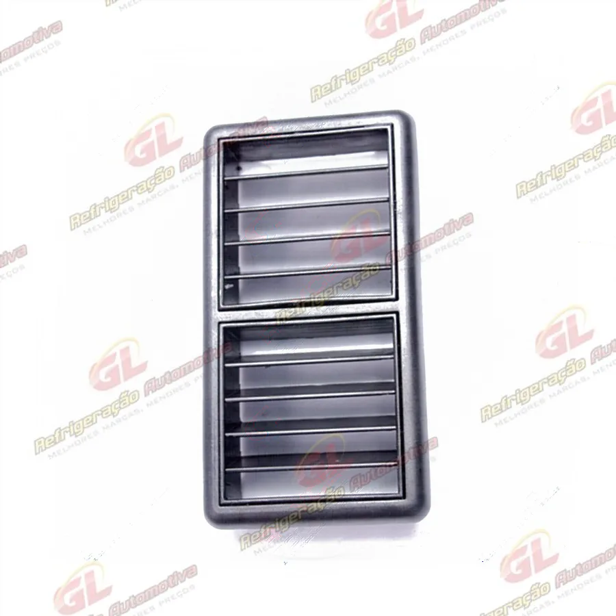 Difusor do ar condicionado direcionado fixo retangular/ cor preto - 150x75mm