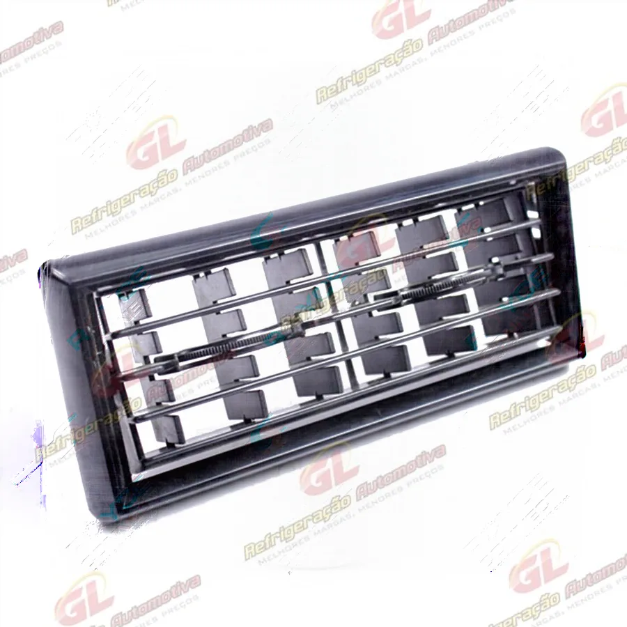 Difusor do ar Condicionado Móvel Retangular/ Cor Preto - 172x64mm