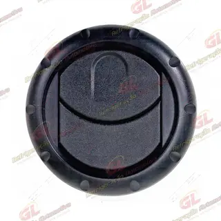 Difusor do Ar Condicionado Universal com Bocal Redondo Cor Preto - 85x70x50,8mm