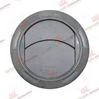 Difusor do Ar Condicionado Universal Redondo Cor Cinza Claro Ø71mm