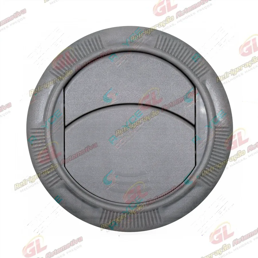 Difusor do Ar Condicionado Universal Redondo Cor Cinza Claro Ø71mm