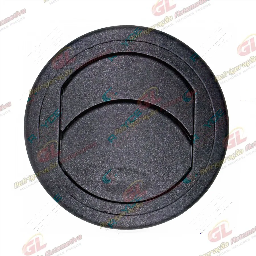 Difusor do Ar Condicionado Universal Redondo/ Cor Preto