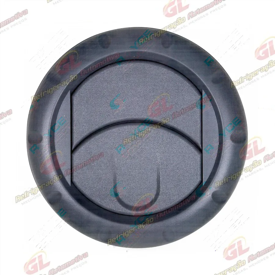 Difusor do ar condicionado universal redondo/ cor cinza Escuro - medida: Ø71mm