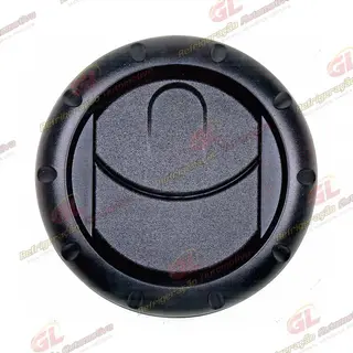 Difusor do Ar Condicionado Universal Redondo Cor Preto Ø71mm