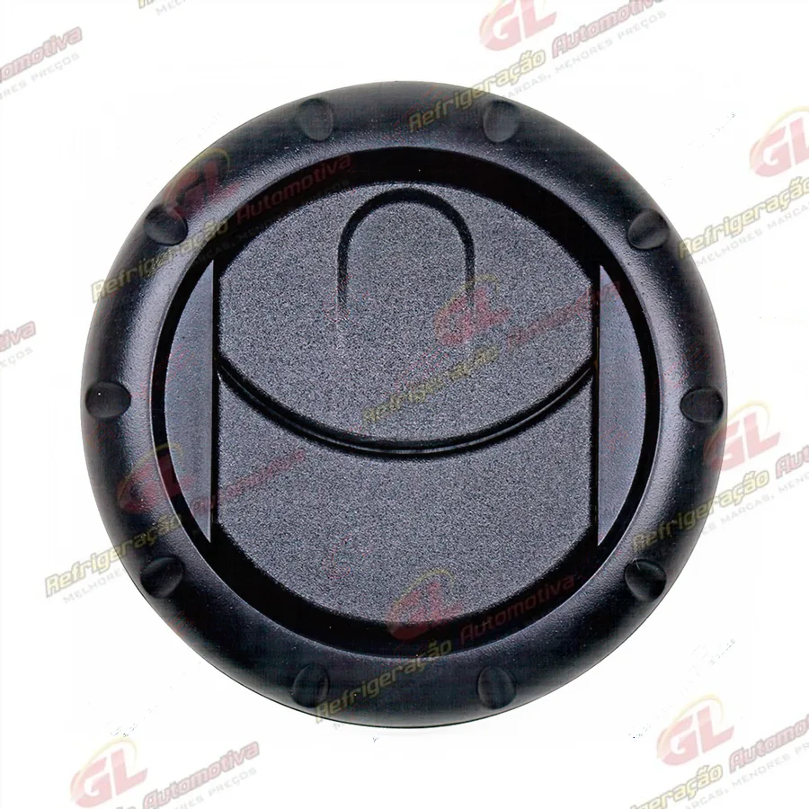 Difusor do Ar Condicionado Universal Redondo Cor Preto Ø71mm