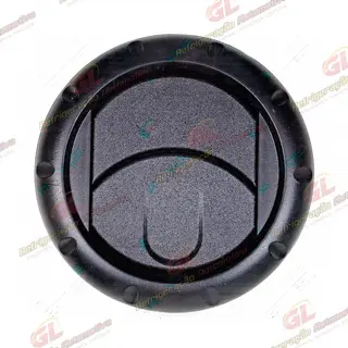 Difusor do Ar Condicionado Universal Redondo Cor Preto Ø71mm Conector: 1,5 Polegadas