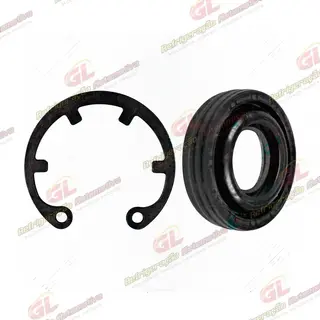 Selo do Compressor BWW Série 1 e 2 / Chevrolet Cruze / Hyundai HB20 / Calsonic RC.600.225 / Delphi CVC / Mini Lip Seal R134a