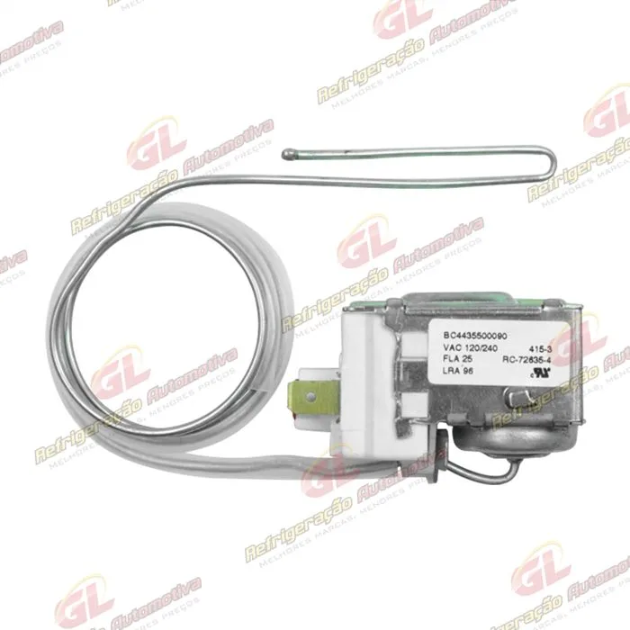 Termostato Automático Blindado Robertshaw Volkswagen Gol/ Parati/ Saveiro 1996> Capilar 600mm OEM: 377959281A