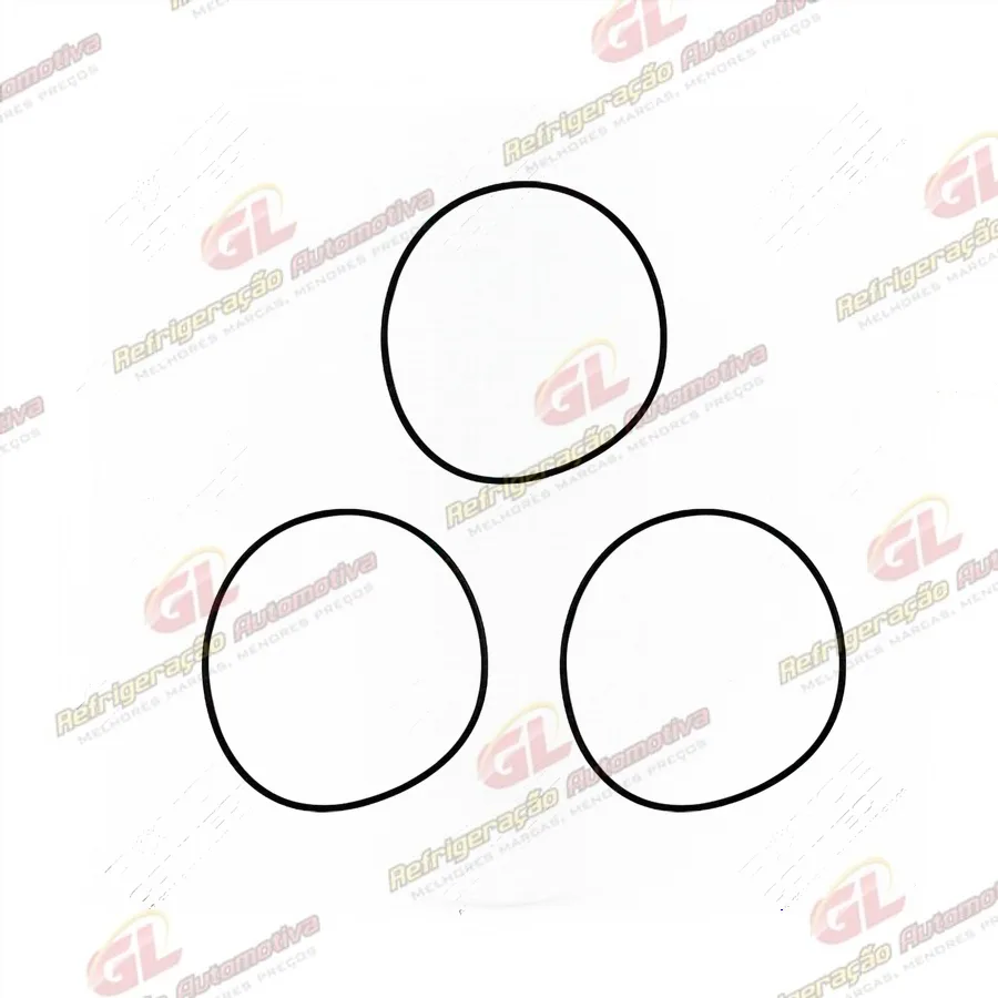 Junta do Compressor Denso 6P O´ring 3 Unidades