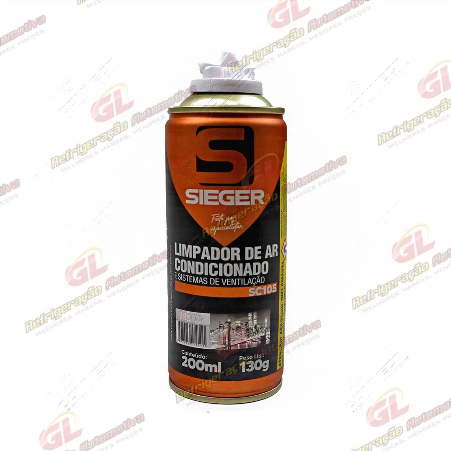 Bactericida Higienizador Para Ar Condicionado Tipo Granada com Fragrância Urban para Eliminar Fungos e Bactérias 200ml