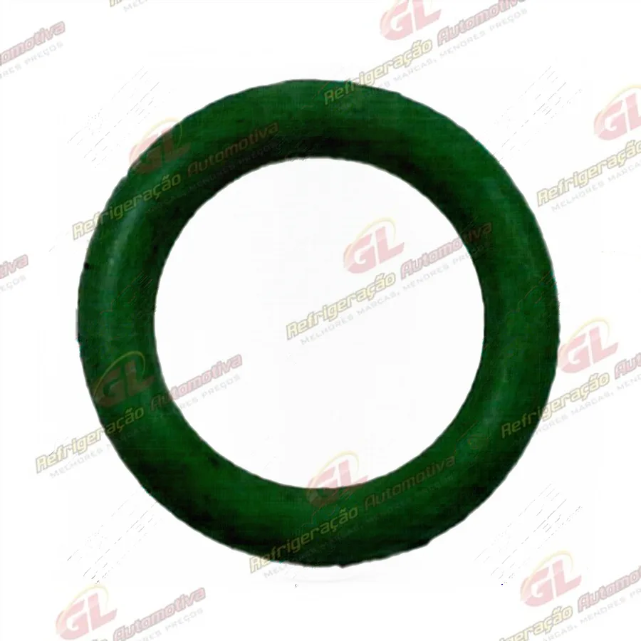 Anel O'ring 7x1,6mm HNBR verde R134a - Pacote 50 Pçs