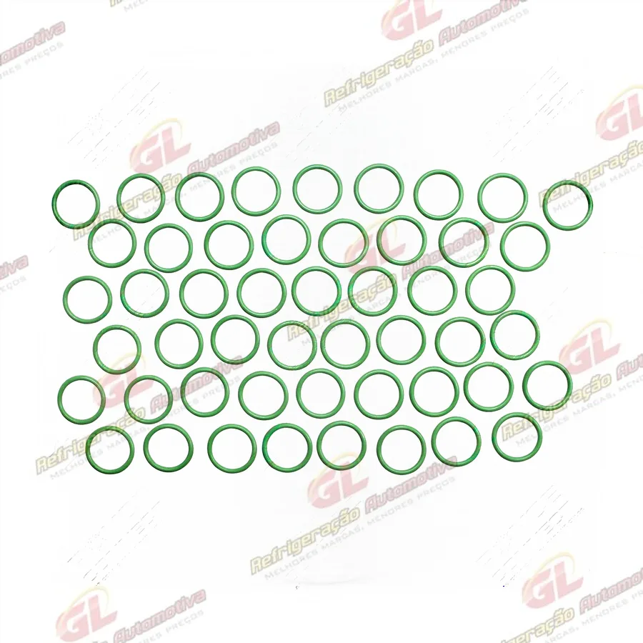 Anel O´ring 14x1,75mm HNBR verde R134a - Pacote 50 Pçs