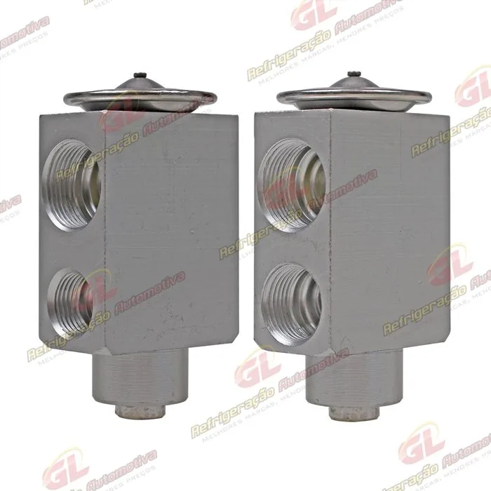 Válvula de Expansão Block 2t Rosca R134a Descarga 3/8x1/2 Sucção 5/8x5/8
