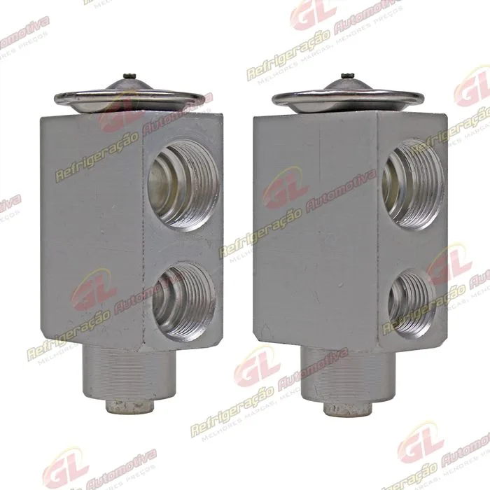 Válvula de Expansão Block 2t Rosca R134a Descarga 3/8x1/2 Sucção 5/8x5/8 — foto 2