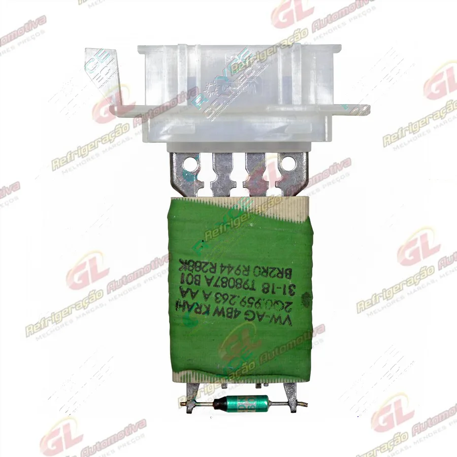 Resistência da Caixa Evaporadora Valeo Volkswagen Polo/ Virtus 2018 - 12 Volts OEM: 2Q0959263A