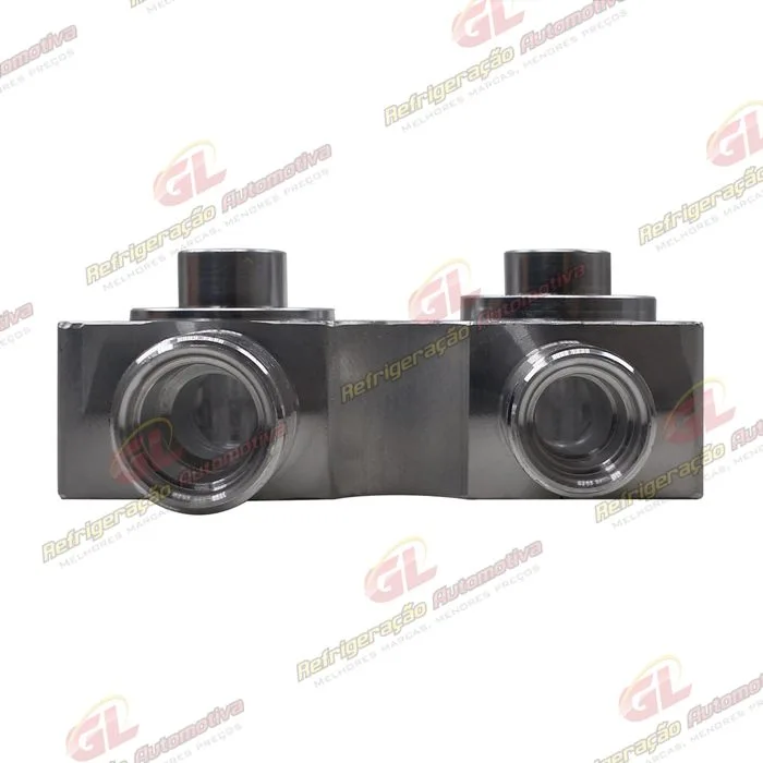 Válvula Conector s/ Válvula de Serviço Compressor Harrison/ Delphi CVC Chevrolet Corsa/ Vectra/ S10 2.4 e 2.8 Diesel - Alumínio — foto 4