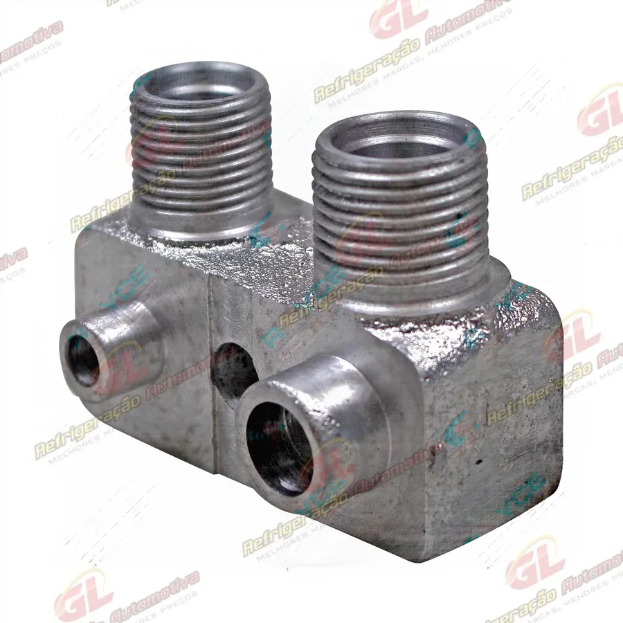 Válvula Conector Compressor Delphi CVC 9045 para Adaptação para Outros Veiculos - Alumínio